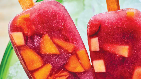 Pops glacés à la sangria