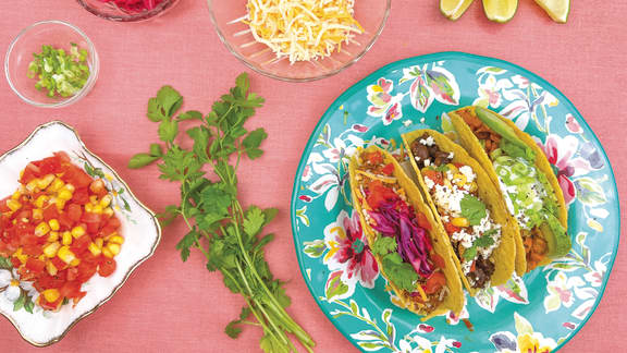 Mardi : Tacos aux pois chiches et aux patates douces rôties
