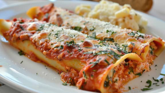 garniture pour Manicotti