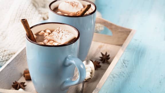 Chocolat chaud au sucre à glacer