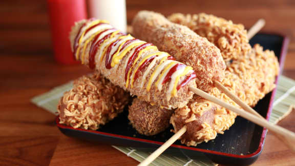 Vendredi : Hot-dog coréen frit