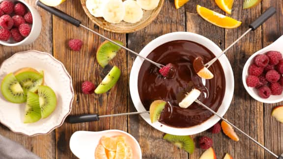 Fondue au chocolat à l’orange