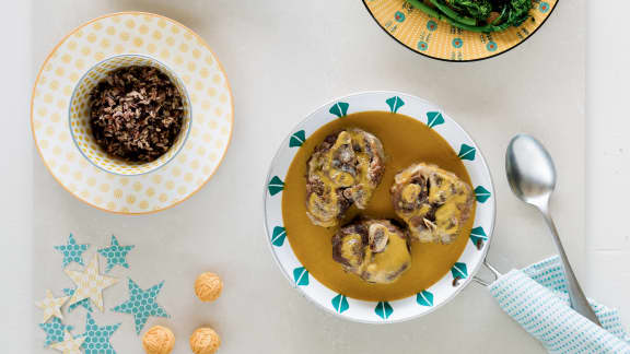 Osso bucco de porc au lait de coco et à la citronnelle