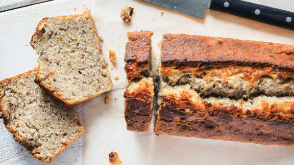 Pain aux bananes végétalien