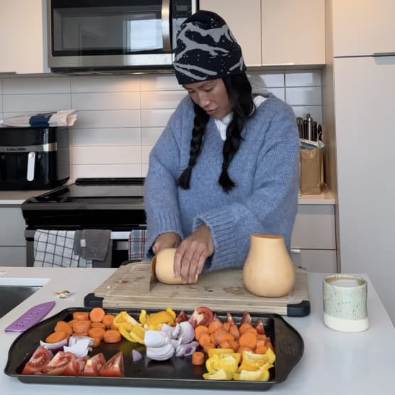 Voici la recette du potage aux légumes d'automne de Cindy Cournoyer, testée et approuvée par l'équipe!