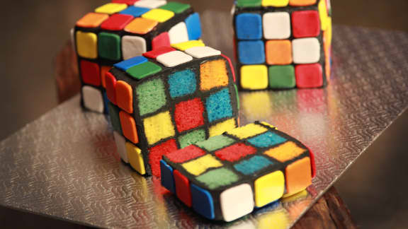 Gâteau cube Rubik