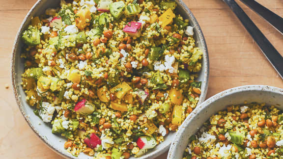 Salade de couscous aux légumes
