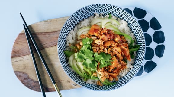 Vendredi : Sauté de bok choy au gingembre et au poulet