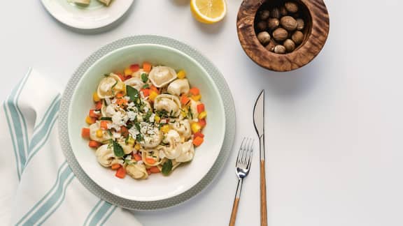 Salade de tortellinis tricolore