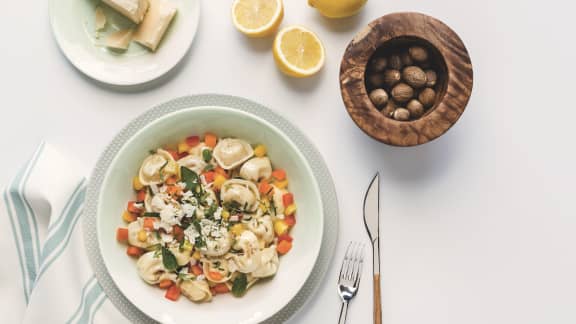 Lundi : Salade de tortellinis tricolore