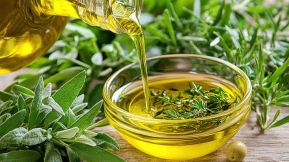 huiles parfumées aux fines herbes