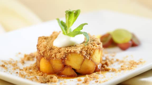 Crumble aux pommes et au pain d'épices