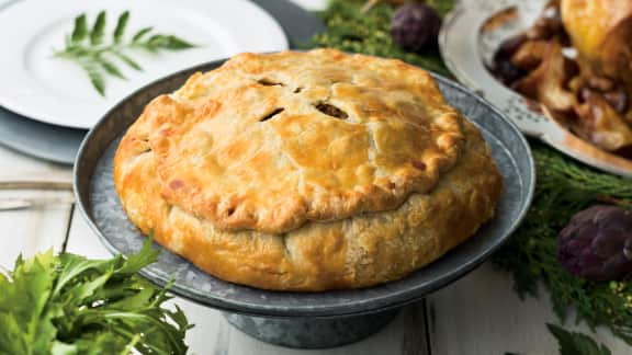 tourtière de porc et de veau à la patate douce