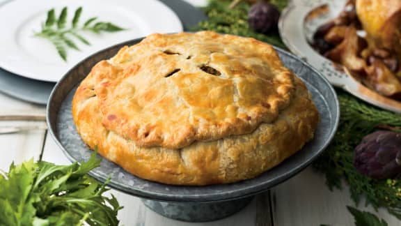 Jeudi : Tourtière de porc et de veau à la patate douce