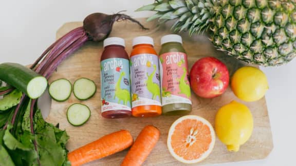 Des jus spécialement conçus pour faire boire plus de fruits et légumes à nos enfants
