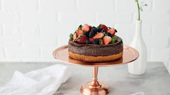 Gâteau au fromage et au chocolat