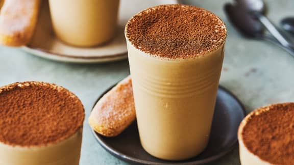 Lait frappé tiramisu