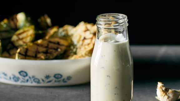 Marinade pour légumes au yogourt à l'ail