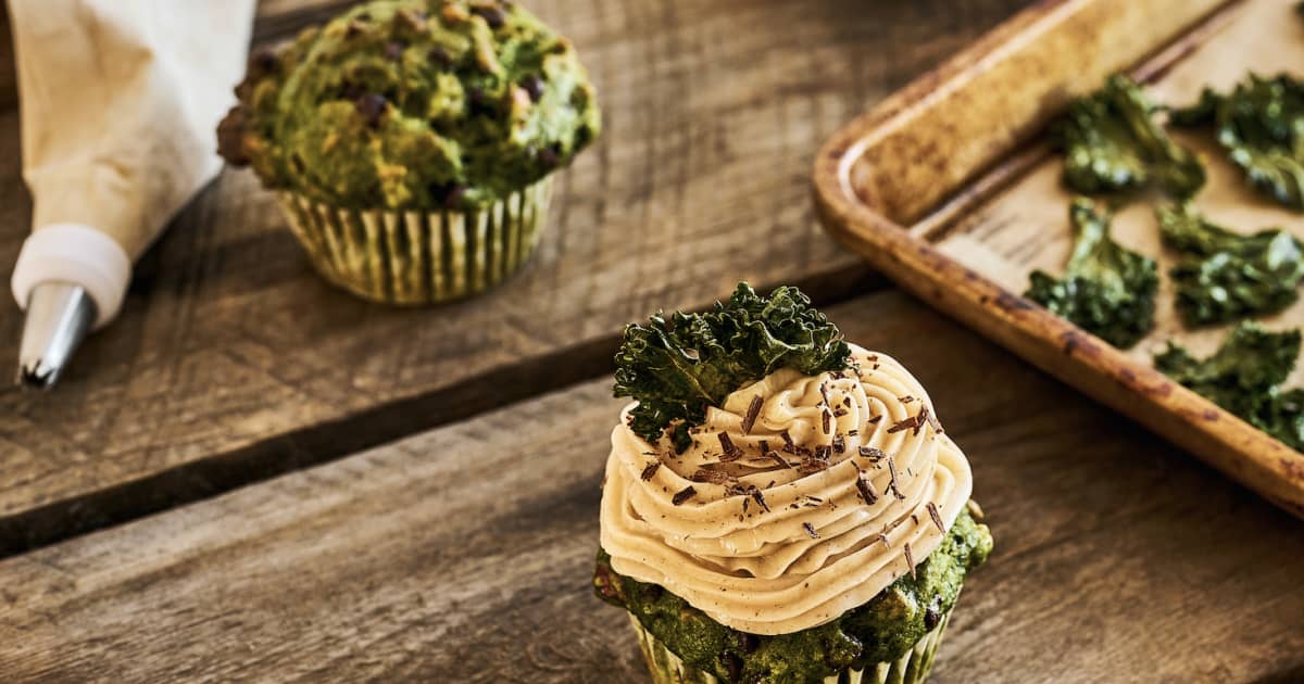 Muffins kale et chocolat Zeste