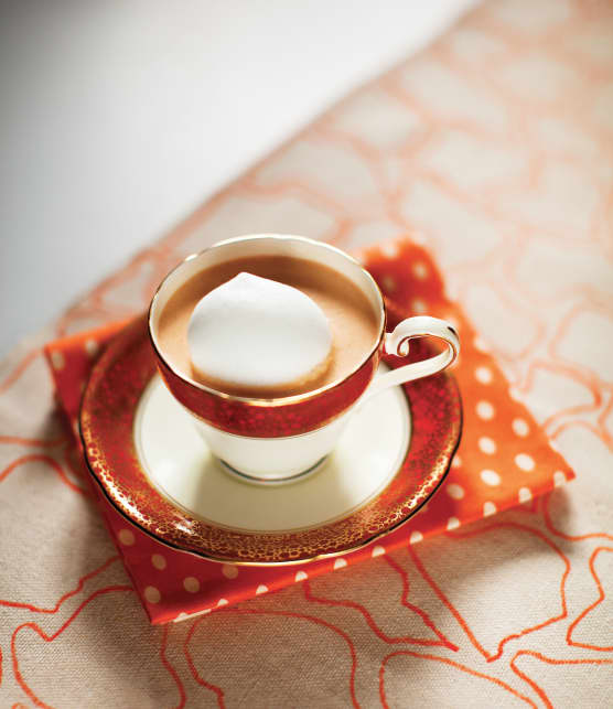 Cappuccino de crème de homard à l'huile de truffe