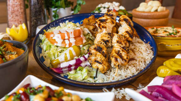 Poulet libanais shish taouk