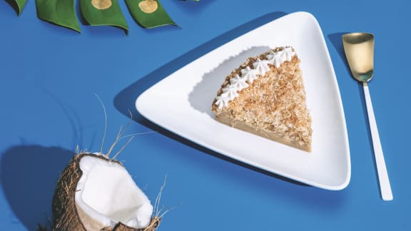 Tarte impossible à la noix de coco et au sirop d'érable