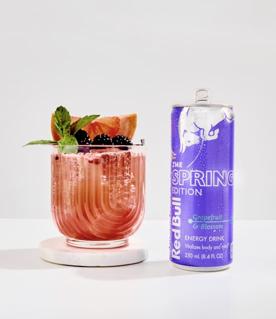 Mocktail Red Bull Pamplemousse & Fleurs