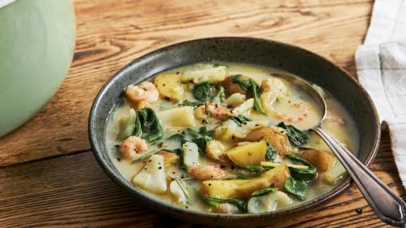 Soupe de poisson aux légumes