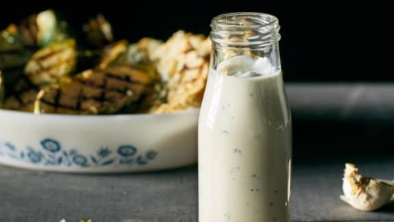 Marinade pour légumes au yogourt à l'ail