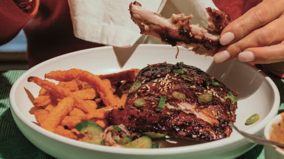 Ribs teriyaki au gingembre