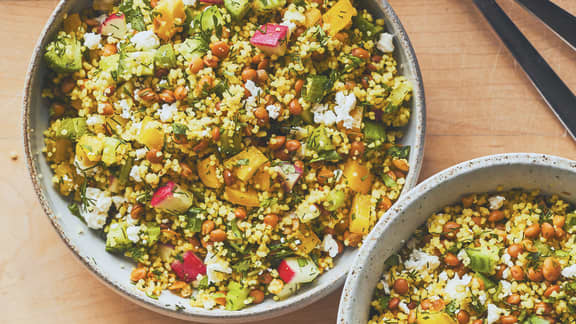 Salade de couscous aux légumes