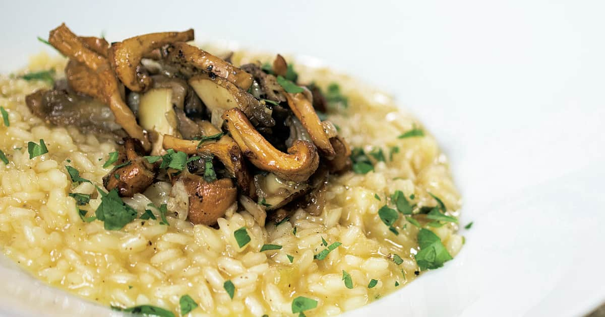 Recette de risotto aux champignons