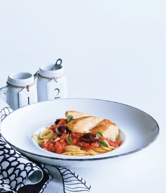 poulet à la sauce putanesca