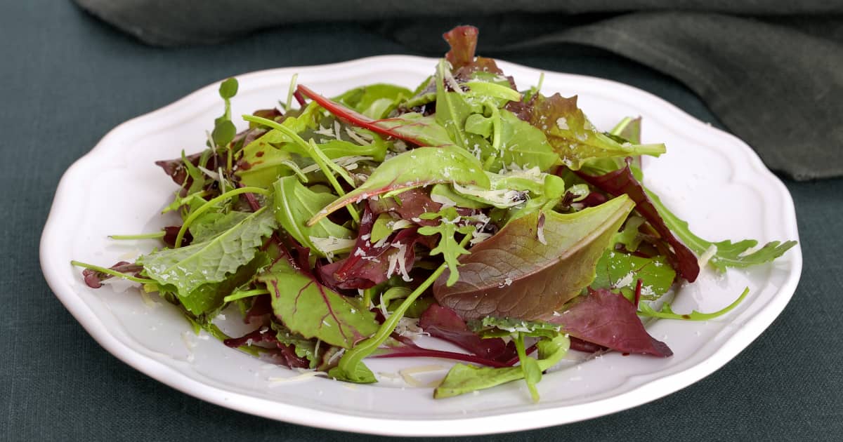 Recette de salade verte et vinaigrette italienne Zeste