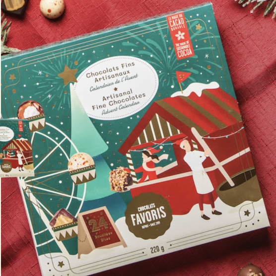 Calendrier de l'Avent de Chocolats fins — Chocolats Favoris