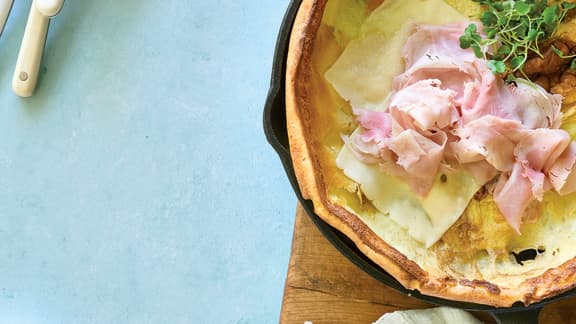 Crêpe Dutch jambon, fromage et cresson