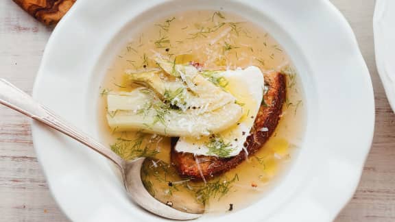 Zuppa Di Finocchio E Ricotta (soupe au fenouil et à la ricotta)