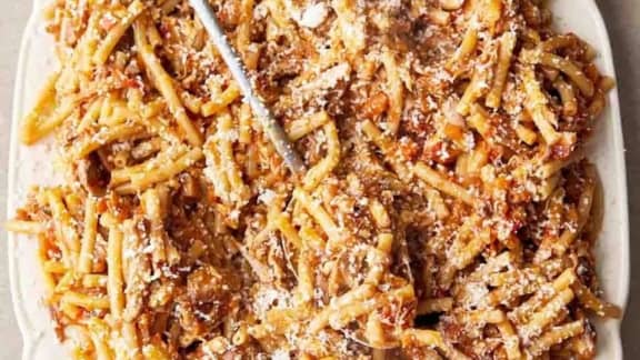 Pâtes grecques au poulet