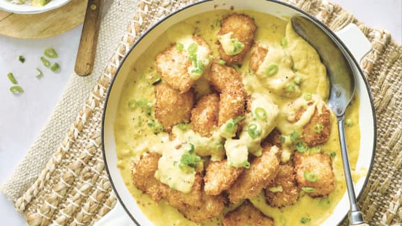 Mardi : Poisson blanc au coco et curry