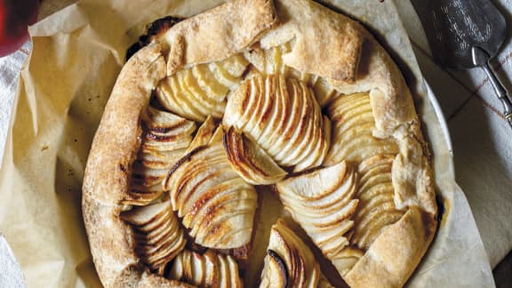 Tarte aux pommes bien rustique