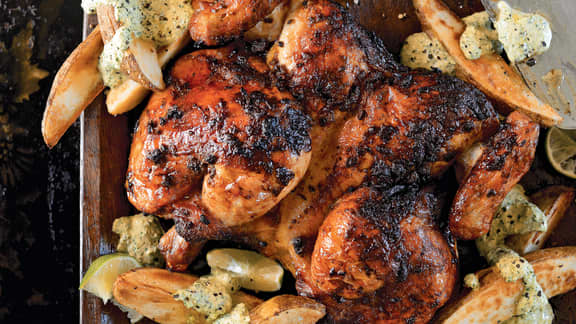 Mercredi : Poulet grillé à la péruvienne, salsa verde crémeuse