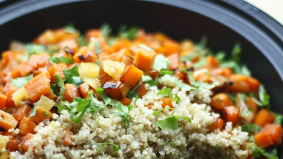 Jeudi : Couscous de quinoa aux légumes racines