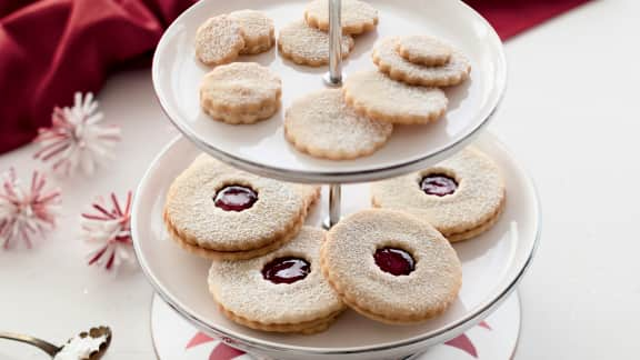 Biscuits au beurre salé et à la pâte d'amandes