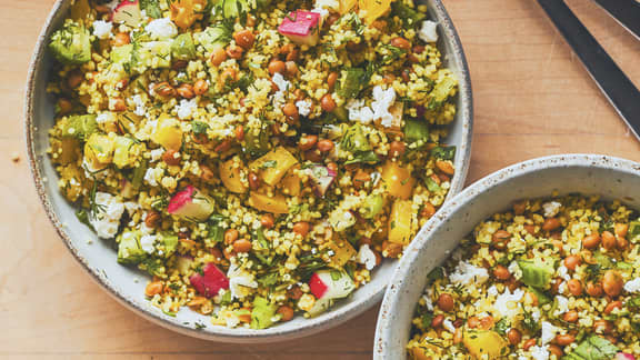 Salade de couscous aux légumes