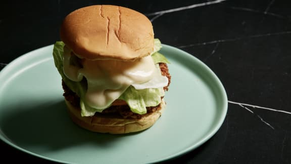 Burger de poulet frit comme à Kansas City