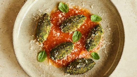 Croquettes d’épinards aux herbes