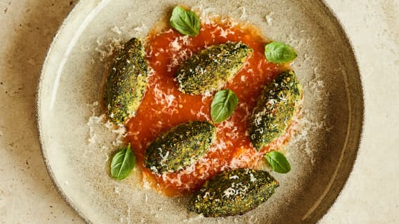 Croquettes d’épinards aux herbes