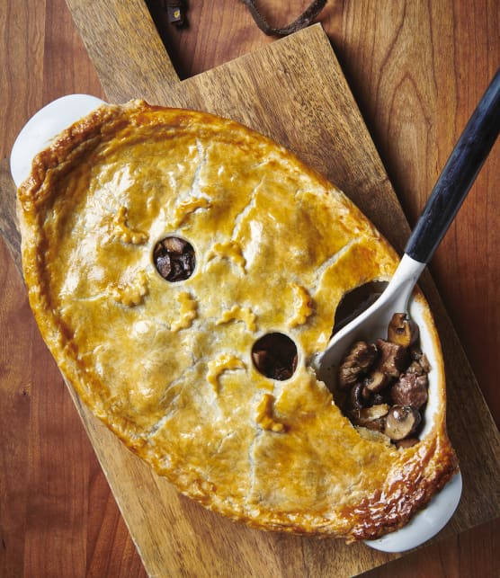 Tourte à la viande et à la bière