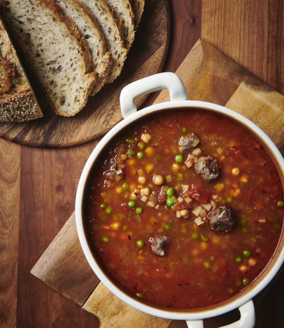 Chorba Turc (soupe aux boulettes de viande)