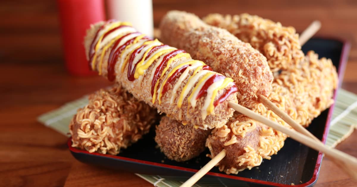 Hotdog coréen frit façon Chung Chung Zeste